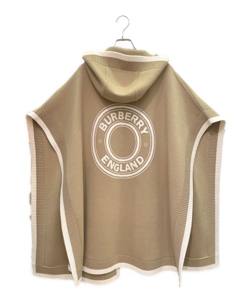 BURBERRY LONDON（バーバリーロンドン）BURBERRY LONDON (バーバリーロンドン) カシミヤ混ニットポンチョコート ベージュ サイズ:FREEの古着・服飾アイテム