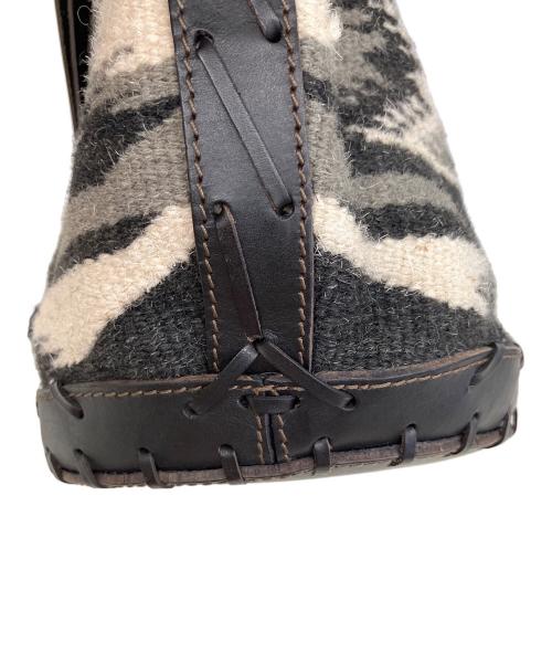 RRL（ダブルアールエル）RRL (ダブルアールエル) ジャガーレザー2wayバッグ ブラックの古着・服飾アイテム