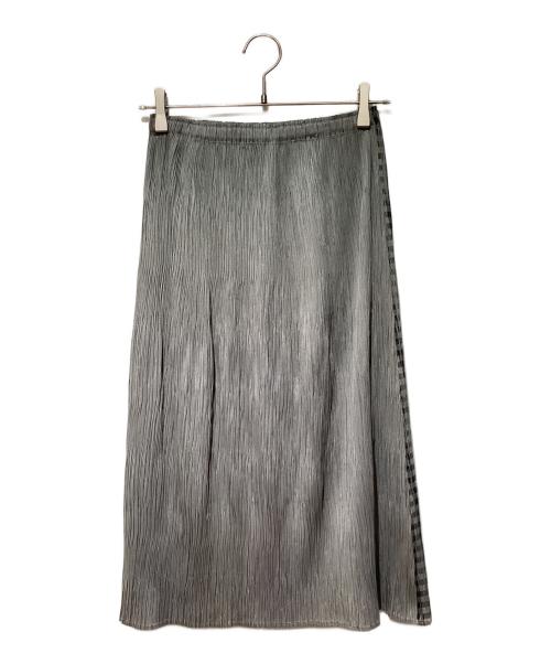 PLEATS PLEASE（プリーツプリーズ）PLEATS PLEASE (プリーツプリーズ) 総柄プリーツスカート グレー サイズ:1の古着・服飾アイテム