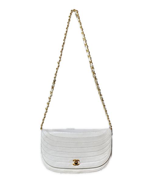 CHANEL（シャネル）CHANEL (シャネル) Chain shoulder bag（チェーンショルダーバッグ） ホワイト サイズ:-の古着・服飾アイテム