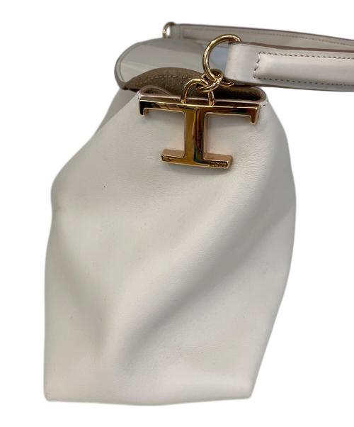 TOD'S（トッズ）TOD'S (トッズ) ハンドバッグ アイボリーの古着・服飾アイテム