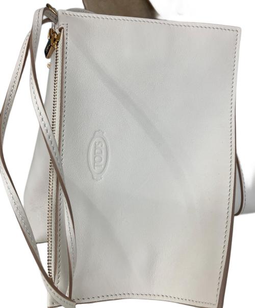 TOD'S（トッズ）TOD'S (トッズ) ハンドバッグ アイボリーの古着・服飾アイテム