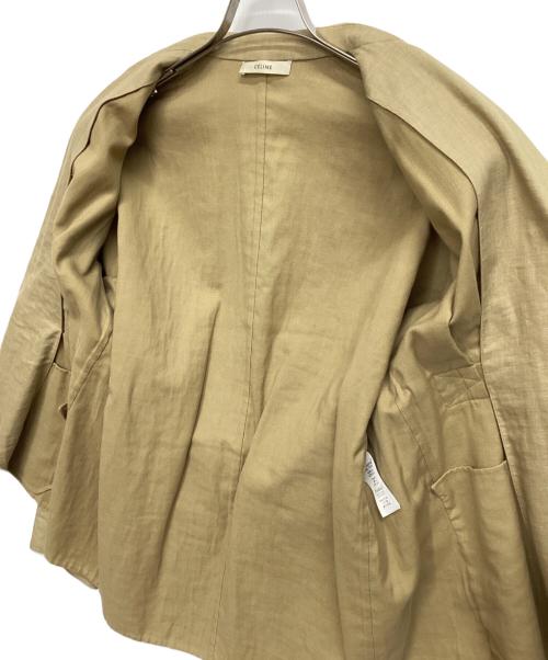CELINE（セリーヌ）CELINE (セリーヌ) リネンジャケット ベージュ サイズ:40の古着・服飾アイテム
