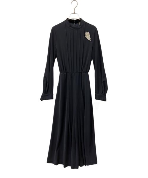 KEITA MARUYAMA（ケイタマルヤマ）KEITA MARUYAMA (ケイタマルヤマ) エレガントジャージードレス ネイビー サイズ:1の古着・服飾アイテム