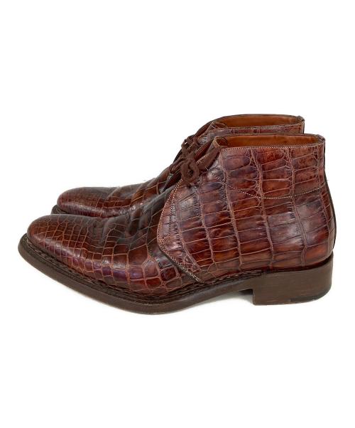 Santoni（サントーニ）Santoni (サントーニ) チャッカーブーツ ブラウン サイズ:6 1/2の古着・服飾アイテム