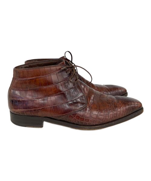 BRIONI（ブリオーニ）BRIONI (ブリオーニ) チャッカーブーツ ブラウン サイズ:7 1/2の古着・服飾アイテム