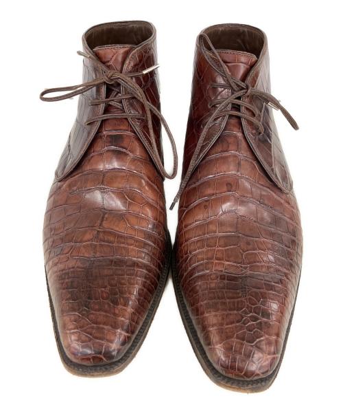 BRIONI（ブリオーニ）BRIONI (ブリオーニ) チャッカーブーツ ブラウン サイズ:7 1/2の古着・服飾アイテム