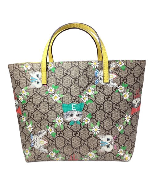 GUCCI（グッチ）GUCCI (グッチ) GUCCI×ヒグチユウコ　GG Supreme Handbag（GGスプリームハンドバッグ） サイズ:-の古着・服飾アイテム