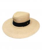 CELINEセリーヌ）の古着「トリオンフパナマハット」｜ナチュラル×ブラック