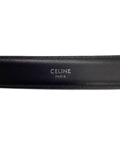 CELINE（セリーヌ）CELINE (セリーヌ) レザーベルト ブラック サイズ:90cmの古着・服飾アイテム