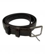 CELINEセリーヌ）の古着「レザーベルト」｜ブラウン