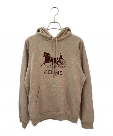 中古・古着通販】CELINE (セリーヌ) サルキーロゴプルオーバーパーカー