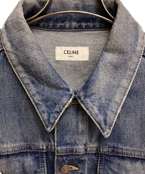 CELINE（セリーヌ）CELINE (セリーヌ) Union wash oversized denim jacket（ユニオンウォッシュオーバーサイズデニムジャケット） インディゴ サイズ:Mの古着・服飾アイテム