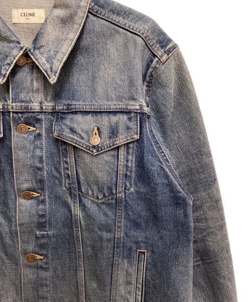 CELINE（セリーヌ）CELINE (セリーヌ) Union wash oversized denim jacket（ユニオンウォッシュオーバーサイズデニムジャケット） インディゴ サイズ:Mの古着・服飾アイテム