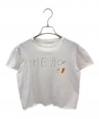 THE ROWザ ロウ）の古着「手書きロゴプリントカットオフTシャツ」｜ホワイト