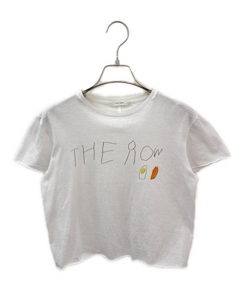 THE ROW（ザ ロウ）THE ROW (ザ ロウ) 手書きロゴプリントカットオフTシャツ ホワイト サイズ:XSの古着・服飾アイテム