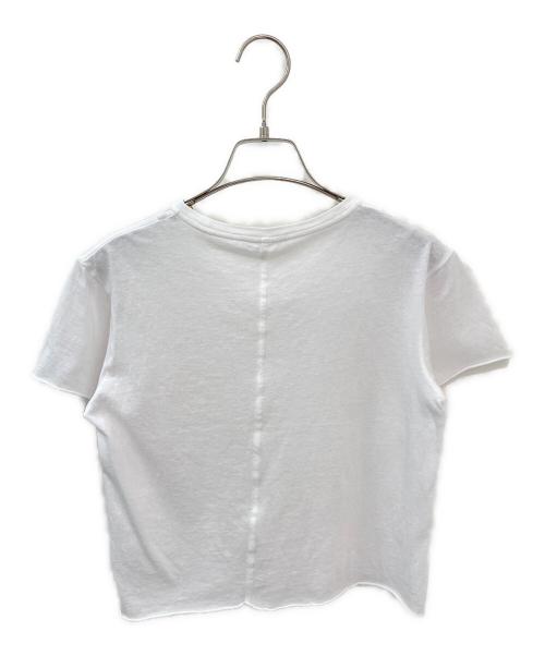 THE ROW（ザ ロウ）THE ROW (ザ ロウ) 手書きロゴプリントカットオフTシャツ ホワイト サイズ:XSの古着・服飾アイテム