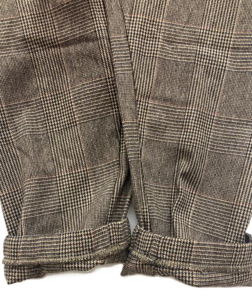 GEORGE TOMBOY（ジョージトムボーイ）GEORGE TOMBOY (ジョージトムボーイ) シャギーチェックパンツ ブラウン サイズ:Sの古着・服飾アイテム