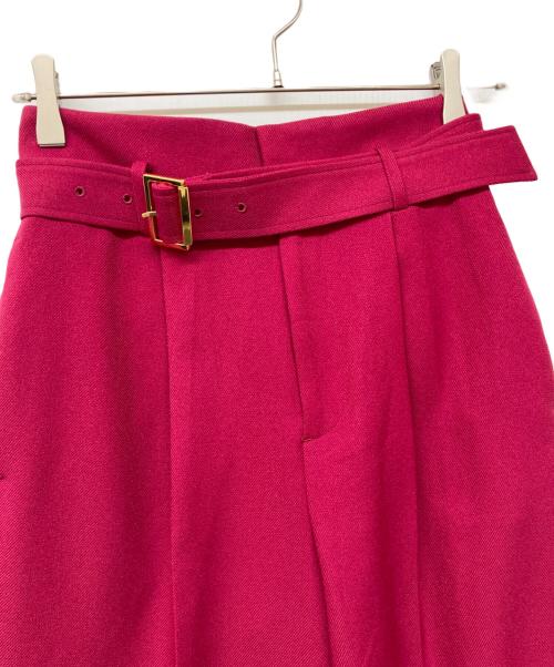 ANAYI（アナイ）ANAYI (アナイ) ウール調合繊ワイドパンツ ショッキングピンク サイズ:36の古着・服飾アイテム