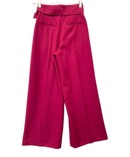 ANAYI（アナイ）ANAYI (アナイ) ウール調合繊ワイドパンツ ショッキングピンク サイズ:36の古着・服飾アイテム