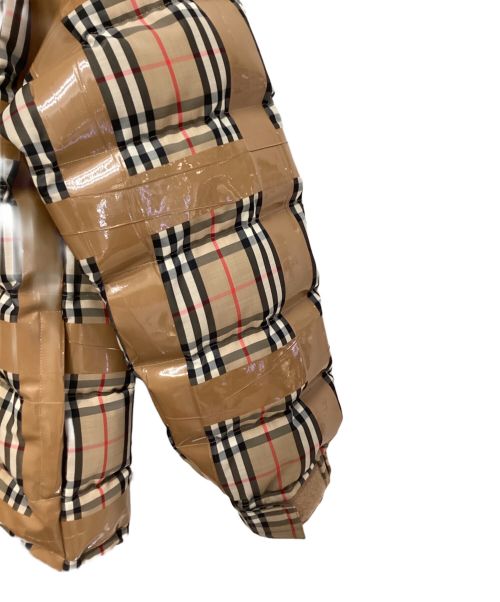 BURBERRY（バーバリー）BURBERRY (バーバリー) Tape Design Down Jacket（テープデザインダウンジャケット） ベージュ サイズ:Sの古着・服飾アイテム