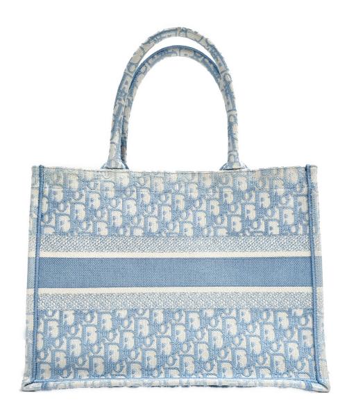 Christian Dior（クリスチャン ディオール）Christian Dior (クリスチャン ディオール) Dior Book Tote ブックトート バッグ ミディアム スカイブルー サイズ:ミディアムの古着・服飾アイテム