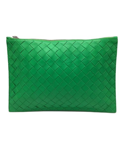 BOTTEGA VENETA（ボッテガベネタ）BOTTEGA VENETA (ボッテガベネタ) ポーチ グリーンの古着・服飾アイテム