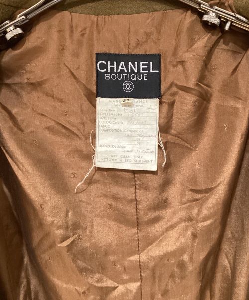 CHANEL（シャネル）CHANEL (シャネル) poncho coat（ポンチョコート） ブラウン サイズ:34の古着・服飾アイテム