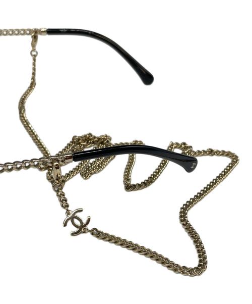 CHANEL（シャネル）CHANEL (シャネル) パント シェイプ アイウェア ゴールドの古着・服飾アイテム