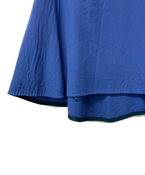 DRAWER（ドゥロワー）DRAWER (ドゥロワー) ラップスカート ブルー サイズ: 36の古着・服飾アイテム