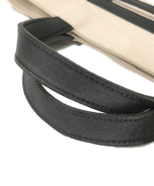 LUDLOW（ラドロー）LUDLOW (ラドロー) ワイドキャンバストート アイボリー サイズ:-の古着・服飾アイテム