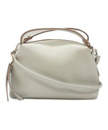 GIANNI CHIARINI（ジャンニ キアリーニ）の古着「レザー2WAYショルダーバッグ」｜グレー