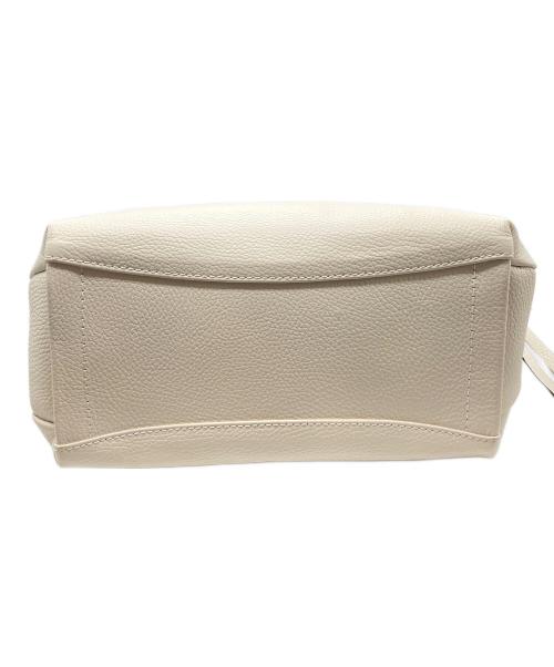 GIANNI CHIARINI（ジャンニ キアリーニ）GIANNI CHIARINI (ジャンニ キアリーニ) レザートートバッグ アイボリーの古着・服飾アイテム