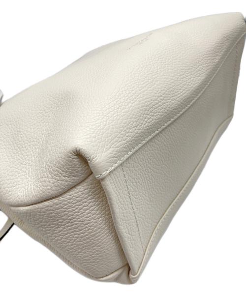 GIANNI CHIARINI（ジャンニ キアリーニ）GIANNI CHIARINI (ジャンニ キアリーニ) レザートートバッグ アイボリーの古着・服飾アイテム