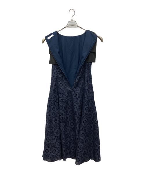 CELFORD（セルフォード）CELFORD (セルフォード) エンブロイダリー刺繍ワンピース ネイビー サイズ:36の古着・服飾アイテム