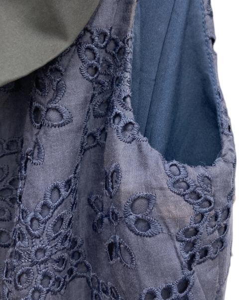 CELFORD（セルフォード）CELFORD (セルフォード) エンブロイダリー刺繍ワンピース ネイビー サイズ:36の古着・服飾アイテム