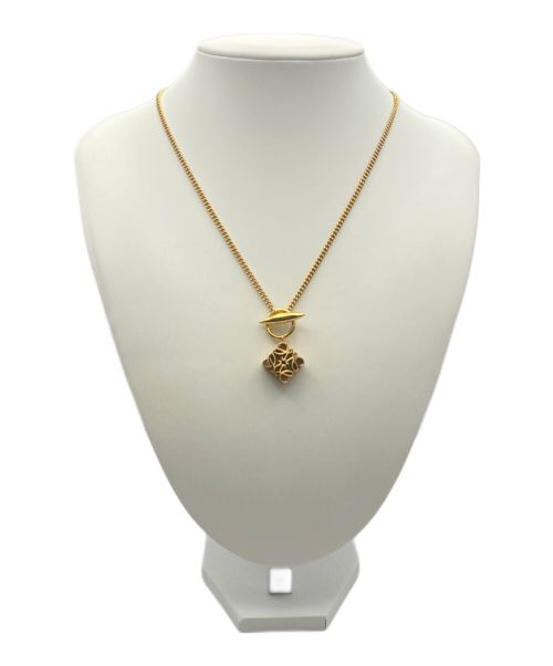 LOEWE（ロエベ）LOEWE (ロエベ) アナグラムラリアットネックレス ゴールドの古着・服飾アイテム