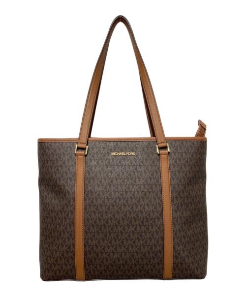 MICHAEL KORS（マイケル・コース）MICHAEL KORS (マイケルコース) SADY LG TZ トートバッグ ブラウンの古着・服飾アイテム