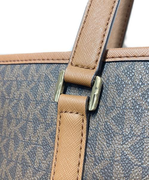MICHAEL KORS（マイケル・コース）MICHAEL KORS (マイケルコース) SADY LG TZ トートバッグ ブラウンの古着・服飾アイテム