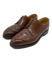 Crockett & Jones（クロケット＆ジョーンズ）の古着「Uチップ レザーシューズ」｜ブラウン