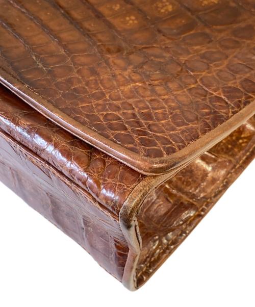 CHANEL（シャネル）CHANEL (シャネル) クロコダイルチェーンショルダーバッグ ブラウンの古着・服飾アイテム