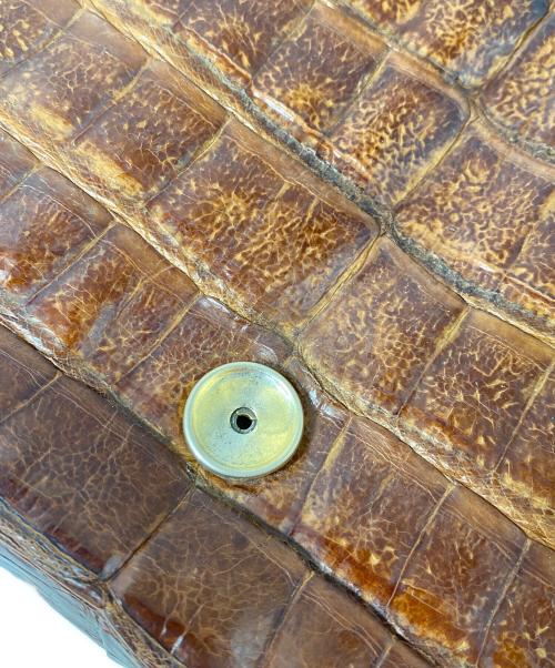 CHANEL（シャネル）CHANEL (シャネル) クロコダイルチェーンショルダーバッグ ブラウンの古着・服飾アイテム