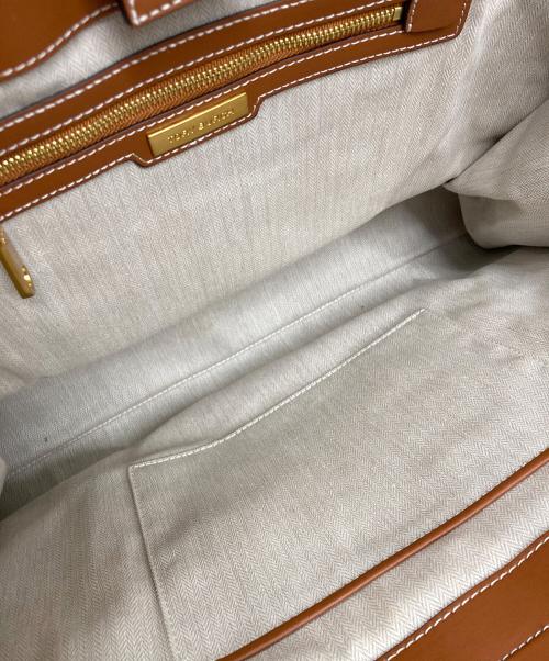 TORY BURCH（トリーバーチ）TORY BURCH (トリーバーチ) キャンバストートバッグ ブラウンの古着・服飾アイテム