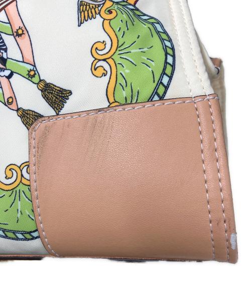 TORY BURCH（トリーバーチ）TORY BURCH (トリーバーチ) 動物柄ナイロントートバッグ クリームの古着・服飾アイテム