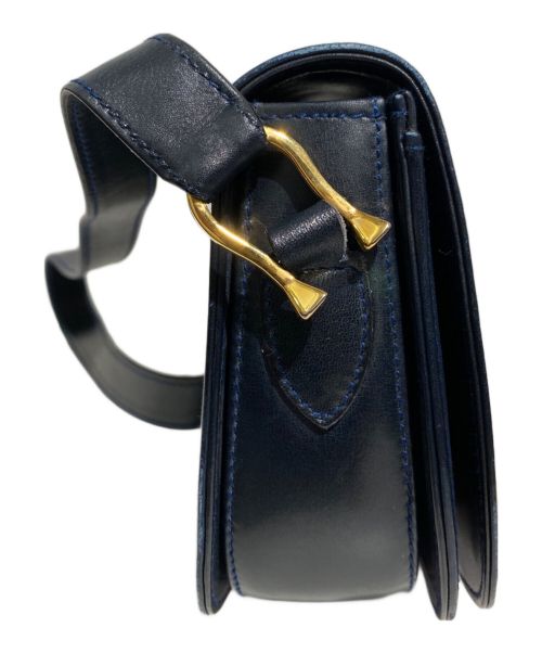 GUCCI（グッチ）GUCCI (グッチ) Horsebit Shoulder Bag（ホースビットショルダーバッグ） ネイビー サイズ:-の古着・服飾アイテム