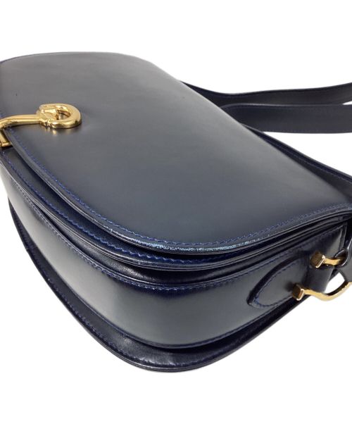 GUCCI（グッチ）GUCCI (グッチ) Horsebit Shoulder Bag（ホースビットショルダーバッグ） ネイビー サイズ:-の古着・服飾アイテム