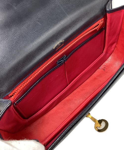 GUCCI（グッチ）GUCCI (グッチ) Horsebit Shoulder Bag（ホースビットショルダーバッグ） ネイビー サイズ:-の古着・服飾アイテム