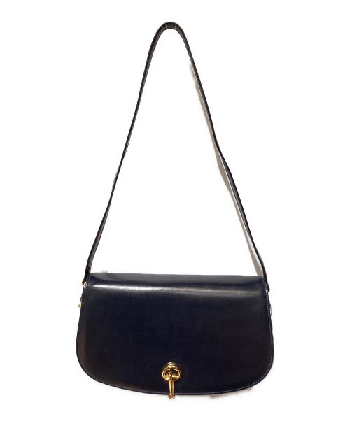 GUCCI（グッチ）GUCCI (グッチ) Horsebit Shoulder Bag（ホースビットショルダーバッグ） ネイビー サイズ:-の古着・服飾アイテム