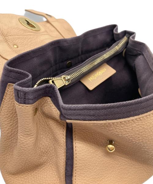 Yves Saint Laurent（イヴサンローラン）Yves Saint Laurent (イヴサンローラン) 2WAYショルダーバッグ ベージュの古着・服飾アイテム