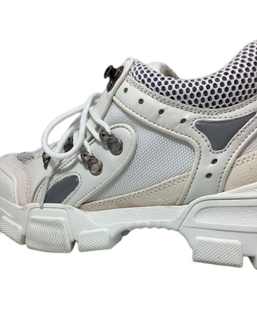GUCCI（グッチ）GUCCI (グッチ) Flash Trek Sneaker（フラッシュトレックスニーカー） ホワイト サイズ:36 1/2の古着・服飾アイテム